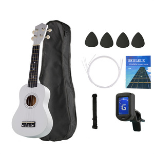 Acoustic Guitar Beginners Four <b>String</b> Hawaiian Wooden Portable Matte Finish Basswood Fretboard 21/23 Inch Lightweight Unisex - Product Image 4