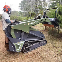 Derette V1000 25PS Kubota Diesel Mini-Kompaktlader mit Ketten und Anbaugeräten für Kleine Baustellen