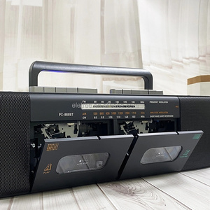 ELETREE Radio Retro de Doble Cubierta con Reproductor de Casetes, Sistema de Música Dual AM/FM/SW, Grabadora y Reproductor de Casetes Doble - Product Image 2