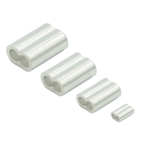 Pince de câble en aluminium pour câble métallique, à trou unique, ovale, à double trou, à trou rond, zinguée, pour protection de câble, Carton YC-0000
