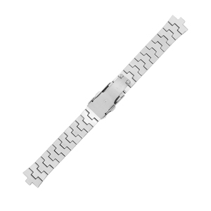 Correa de repuesto para reloj MEHO de acero inoxidable, hebilla blanca, duradera para reloj - Product Image 3