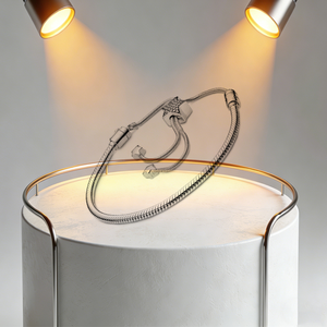 Pulseras de Cadena de Serpiente Ajustables Clásicas en Color Plata, Nuevas de 2022, Compatibles con Cuentas y Dijes, para Mujer, Joyería de Moda - Product Image 5