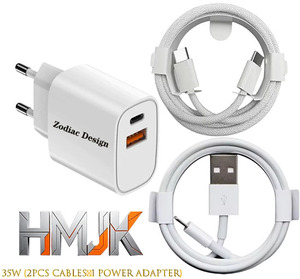 Cargador de Pared de Doble Puerto PD de 35W con Diseño de los 12 <span class=keywords><strong>Signos</strong></span> del Zodiaco, Personalizado de Fábrica, con 2 Cables de Datos Rápidos de 1M, Compatible con 17, 16, 15, 14, 13, 12, 11 y 8 - Product Image 4