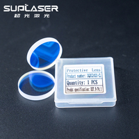 Ventana Protectora de Fibra Láser D24.9x1.5mm D27.9x4.1mm D37x7mm, Lente Óptica de Alta Calidad de 1064nm para Piezas de Máquinas de Corte Láser