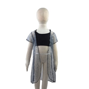 Cárdigan de verano al por mayor para niñas, abrigo de malla estilo americano a la moda para niñas, ropa de boutique para niñas - Product Image 1