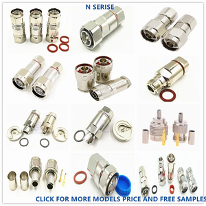 Chất Lượng Cao Thấp <span class=keywords><strong>Pim</strong></span> 50ohm 4.3/10 Cắm Nam Kẹp RF Đồng Trục Kết Nối Adapter Cho 1/2 "Bọt Trung Chuyển (Linh Hoạt) Cáp - Product Image 4