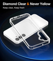Film de protection d'objectif en métal, panneau arrière transparent avec coque de protection colorée pour Samsung Galaxy S26 S25 FE S24 FE S23 FE S21 FE S20 FE