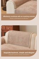 Housse de canapé en chenille de couleur unie, style moderne, amovible, résistante aux taches, lavable – Fabricant
