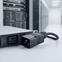 Prise d'alimentation mâle IEC 60320 C20, 16A 250V, connecteur d'entrée de courant alternatif à 3 broches, réutilisable, pour PDU, UPS, serveur