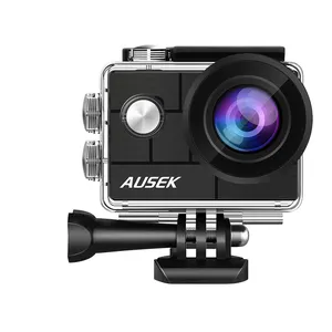 Ausek Usb 2.0 Ondersteuning Timing Shot 4K Go Pro Mi Action Cam Fern Body 360 Groothoek Actie Camera voor Fiets Lage Prijs