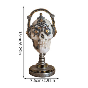 New Arrival resin thưởng thức âm nhạc Skull hình trang trí cho trong nhà - Product Image 6