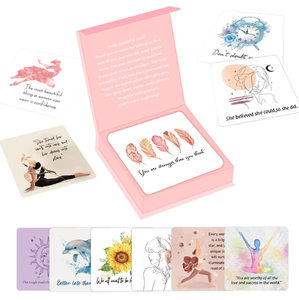 Set <span class=keywords><strong>di</strong></span> Carte Motivazionali per Mindfulness e Affermazioni per Donne, Regalo <span class=keywords><strong>di</strong></span> Carte <span class=keywords><strong>di</strong></span> Affermazione dell'Autostima per Donne, Ragazze e Madri - Product Image 1