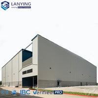 Structure de hangar/entrepôt préfabriqué en acier/conception d'entrepôt métallique pour usine