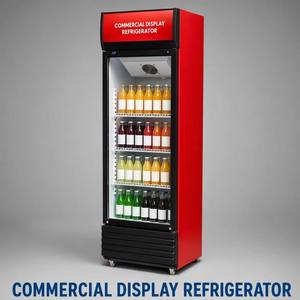 Réfrigérateur commercial vertical pour boissons énergisantes, vitrine transparente avec éclairage LED pour <span class=keywords><strong>Monster</strong></span> Red Bull - Product Image 1