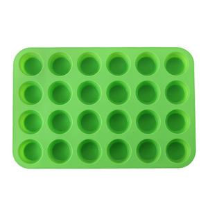 24-khoang Vòng Silicone <span class=keywords><strong>Muffin</strong></span> Pan-chịu nhiệt nướng khuôn cho cupcakes bánh & món tráng miệng không dính không độc hại & bền vững - Product Image 6