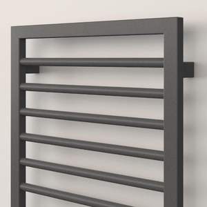 <span class=keywords><strong>Radiateur</strong></span> chauffe-serviettes Avonflow en promotion, design tube carré et barre ronde, connexion centrale, blanc, noir, chrome - Product Image 3