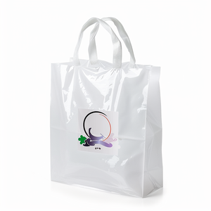 ถุงพลาสติกช้อปปิ้งแบบใสพร้อมโลโก้ที่กำหนดเองหรูหราบรรจุในถุงช้อปปิ้งทำจากพลาสติก MOQ ต่ำ - Product Image 6