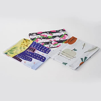 Serviettes de thé imprimées numériques en toile de coton 250GSM 45x65cm tailles personnalisées réutilisables de qualité hôtelière