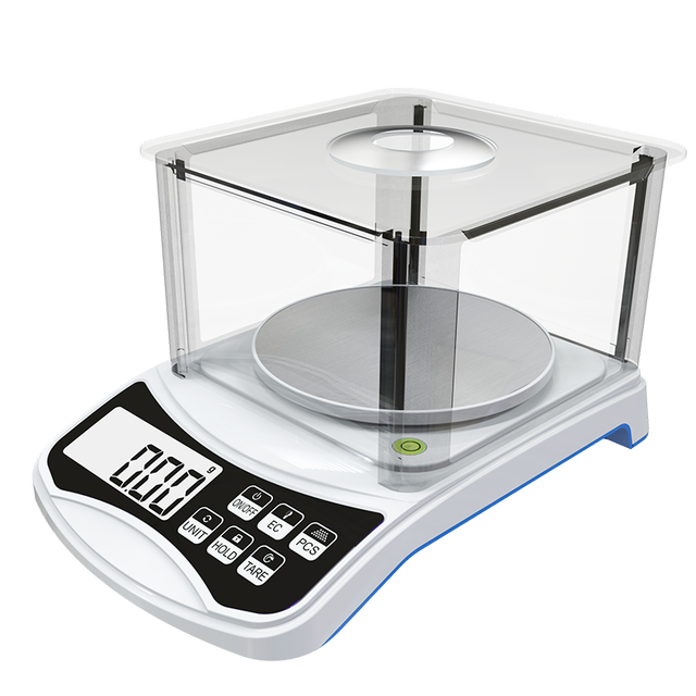 ChangXie 1kg to 10kg 0.1g Gram Accuracy Weighing Piece Counting Electronic Digital Kitchen Lab Scale with 7 Units and Windshield