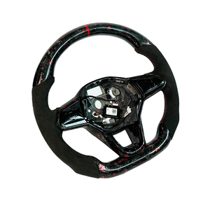 Fibra de Carbono Forjada Roja de Estilo Deportivo, la Más Vendida, para Volkswagen ID7 ID3 VW MK8 Golf8 Touareg Golf GTI R con Levas de Cambio - Product Image 3