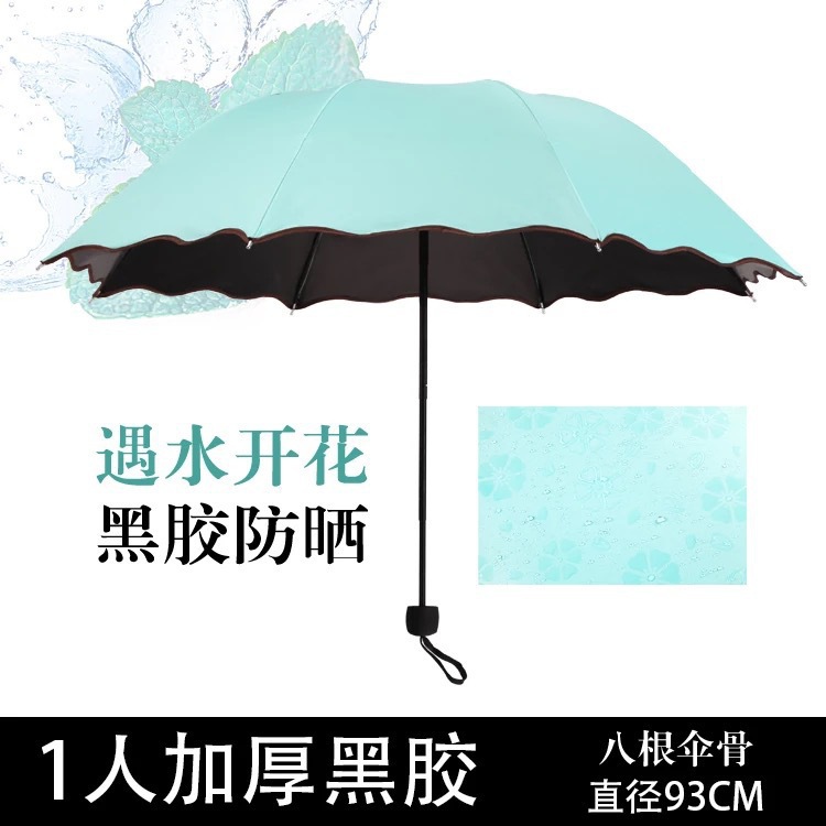 Lake Blue - 8-ribbed Flowering Umbrella