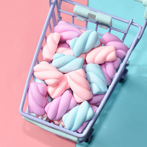 Cabochons en résine en forme de barbe à papa en gros pour la décoration de scrapbooking, épingles à cheveux et coques de téléphone DIY - Product Image 4