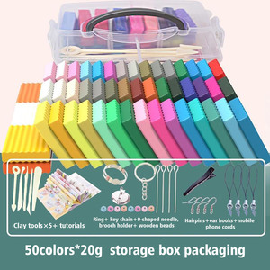 Arcilla Polimérica para Hornear, No Tóxica, Reutilizable, 50 Colores, 20g, Material para Manualidades DIY para Niños y Proyectos Creativos, Venta al Por Mayor - Product Image 4