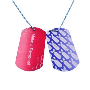 Colgante de Identificación para Perro de Aleación de Aluminio Anodizado Morado Personalizado con Patrón de Pájaro para Accesorios de Joyería de Moda - Product Image 5