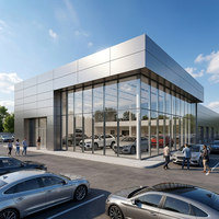 Edificio de Estructura de Acero, Salón de Exposiciones de Automóviles/Taller de Autos 4S/Sala de Exposiciones, Almacén Metálico de Gran Envergadura, Taller con Estructura de Acero