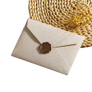 Vintage High-Grade Linen Texture Paper Stationery Wholesale Storage Letterhead Wallet <strong>Envelope</strong> Holiday Gift Postcard Greeting - Product Image 1