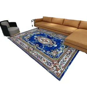 Top sale thick persian plush faux wool luxury carpet bedroom living room sofa coffee table carpet mat