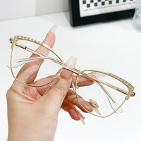 Nouvelle Monture Optique Femme en Acétate Effet Œil de Chat, Anti-Lumière Bleue, Monture Complète, Design Luxe, Adaptée à Tous les Visages