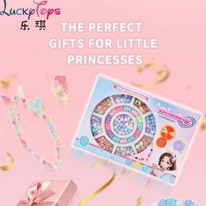 Kit de fabrication de bijoux pour enfants, très vendu, avec perles alphabet, élastiques, jouet éducatif, cadeau princesse pour filles - Product Image 6