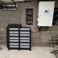 Système de stockage de batterie au lithium LiFePO4 empilable ASGOFT IP65 512V 50kWh 80kWh 40kWh pour maison, solaire, hybride et réseau - Stock Allemagne