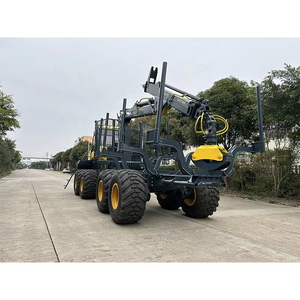 ORIEMAC XVY18C Skidder forestier avec grue télescopique hydraulique, grappin rotatif pour bois, moteur diesel, pompe à engrenages, PLC - Product Image 5