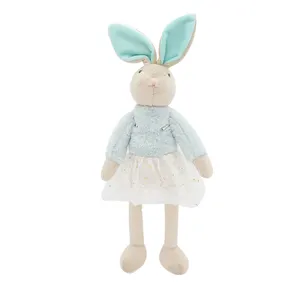 Low Price Good Quality Short Plush PP Cotton Big Ear Rabbit Plush Toy Rabbit