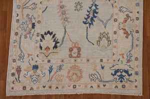 Handmade Wool <b>Carpet</b> Vegetable Dye Transitional Oushak Turkish <b>Runner</b> Rug Solid Color 4x9 Ft <b>for</b> Home Customizable <b>Hallway</b> - Product Image 6