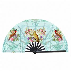 Abanico Plegable Personalizado con Logotipo Impreso, Abanico de Mano para Bailar, Abanico de 13 Pulgadas para Graduación - Product Image 1