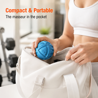Balle de massage en PU en forme d'arachide pour le sport et le yoga, avec logo personnalisé, pour un massage profond des muscles