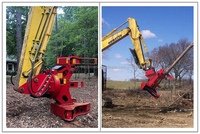 Cisaille hydraulique pour arbres, cisaille à bois pour excavatrice, grappin à bois, scie pour l'élagage des arbres, machine pour couper et saisir les branches