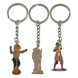 Llaveros de bestia esmaltados suaves antiguos con diseño de metal al por mayor llavero esmaltado con dibujos animados antiguo colgante con logotipo personalizado - Product Image 1