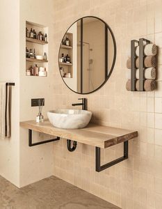 Suporte de lavatório retangular <span class=keywords><strong>2</strong></span> Set Sink Stand Wall Mounting Prateleira Suporte Feito de Metal Heavy Duty Carrier Mail Order Packing - Product Image 5