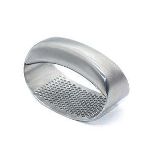 Prensa de Ajo de Acero Inoxidable 304 de Alta Calidad, Pulida, Manual, Curva, Trituradora de Jengibre, Apta para Lavavajillas 01BC036 01BC03 - Product Image 3