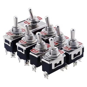 Mini Interruptor de Palanca Automático AC 250V 16A 2/3/4/6/12 Pines ON-OFF ON-ON ON-OFF-ON 2/3 Posiciones Contacto de Cobre/Plata - Product Image 1