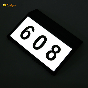 Biển Địa Chỉ Năng Lượng Mặt Trời Biển Số Nhà Cho Biển Địa Chỉ Có Đèn LED Sạc Được Bên Ngoài Có Nắp Chống Nước Biển Số Hộp Thư - Product Image 5