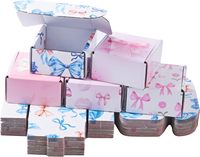 Boîte d'expédition personnalisée mini et colorée avec papier d'emballage, pour vêtements, lingerie, emballage cadeau, envoi postal