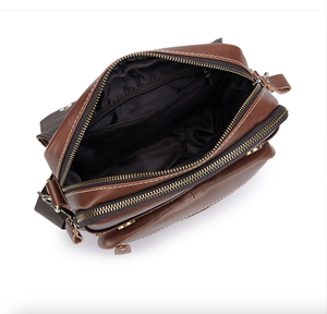 กระเป๋าหนังวัวแท้ AndoBag สำหรับผู้ชาย สะพายไหล่ สะพายข้าง กระเป๋าสะพายข้างแฟชั่นลำลอง สำหรับผู้ชาย ใช้ได้ทั้งกลางแจ้งและทำงาน - Product Image 4