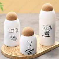 Pot en verre à haute teneur en borosilicate SINCERE 3 pièces avec pot de stockage scellé domestique en liège ensemble de stockage de fruits secs de grande capacité