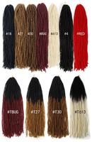 Vente en gros de 18 pouces de locs minuscules souples tressage cheveux fins doux faux loc crochet trame unique soeur dreadlocks