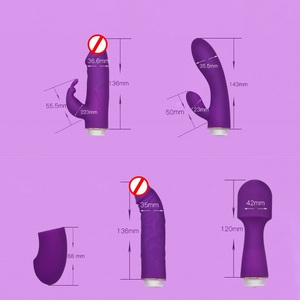 Set Regalo 4 in 1 per Coppie: <span class=keywords><strong>Vibratore</strong></span> Clitorideo a Forma di Coniglio, Dildo, Stimolatore per Capezzoli, Giocattoli Sessuali per Donna in Confezione - Product Image 3